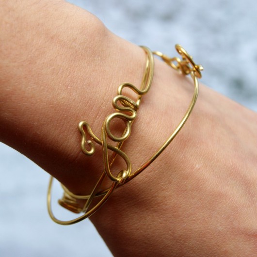 Name bangle (mosiądz) SHEandHE