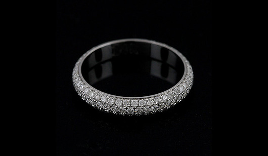 Platynowa obrączka ślubna z diamentami 3.2mm OroSpot
