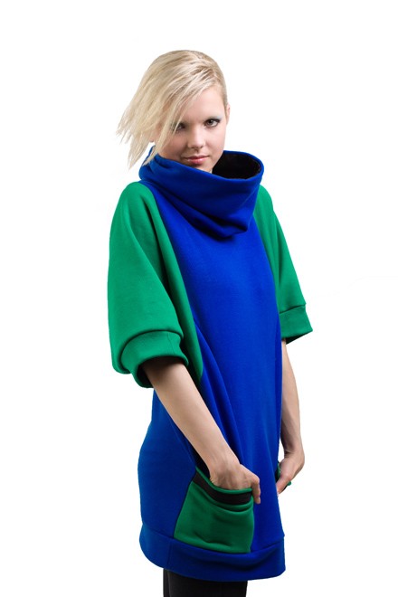 Luźna bluza z krótszym rękawem 36-42 DISTENSE