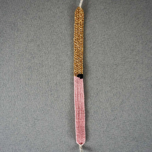 bransoletki na sznurku Bransoletka ręcznie tkana na krośnie wiązana na supełek