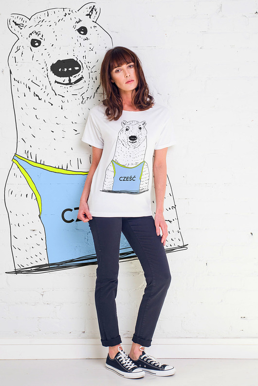 CZEŚĆ NIEDŹWIEDZIU Oversize t-shirt GAU great as You