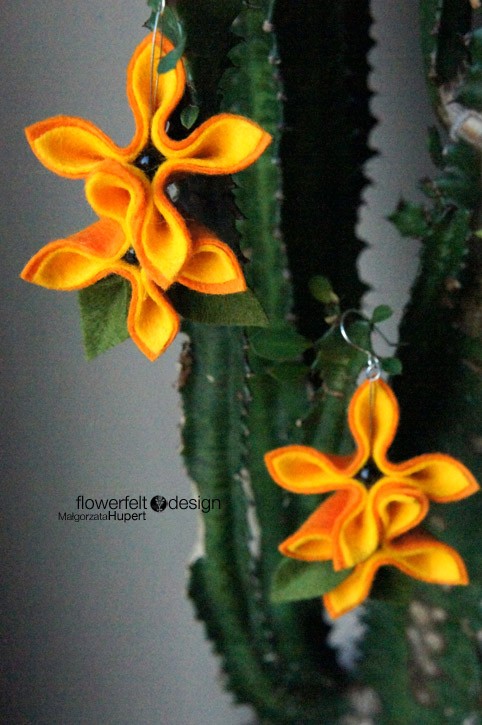 soczysta mandarynka - komplet FlowerFelt Design