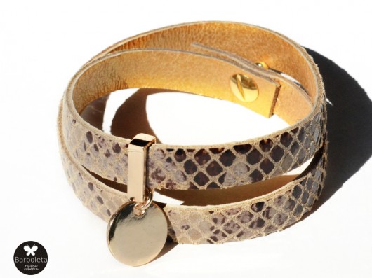 snake + gold barboleta