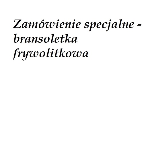 bransoletka turkusowa - zamówienie specjalne Wyplatanki