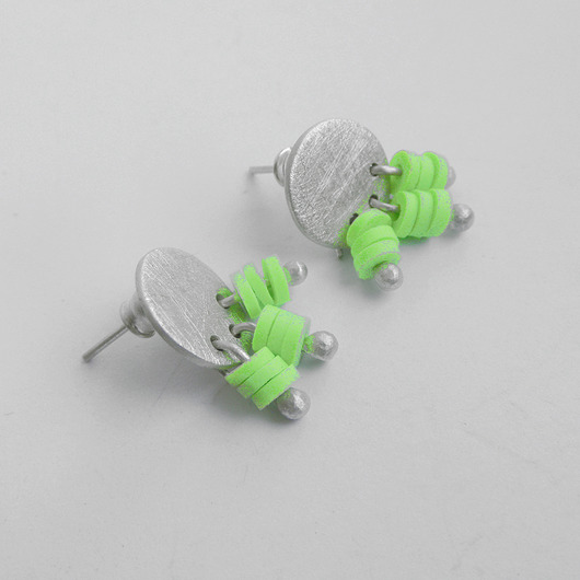 kolczyki z kamieniami Kolczyki OKRĄG