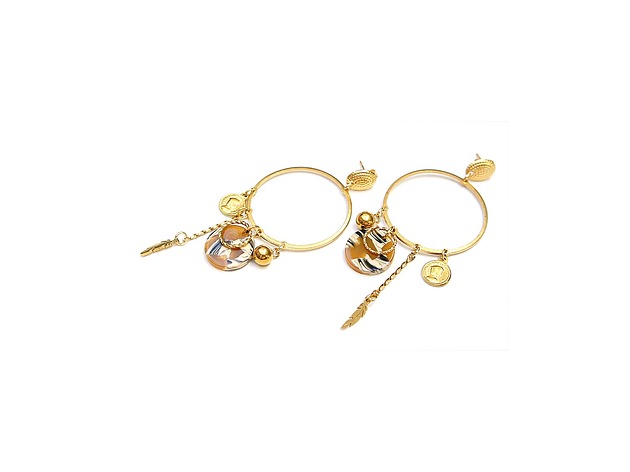kolczyki złote Kolczyki złote Alloys Collection - Boho /łapacze snów/