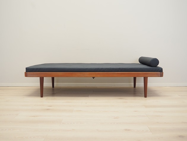 łóżka Leżanka tekowa, duński design, lata 70, produkcja: Dania