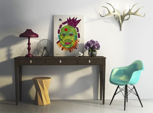Before Cosmo. Solar System  PLAKAT A2.   typohole