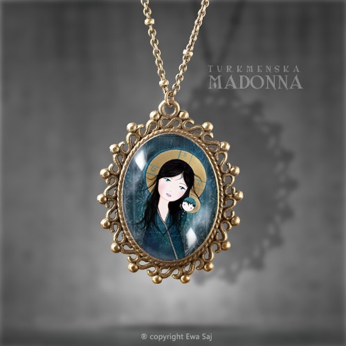 wisiory Madonna Turkmeńska - naszyjnik Albert