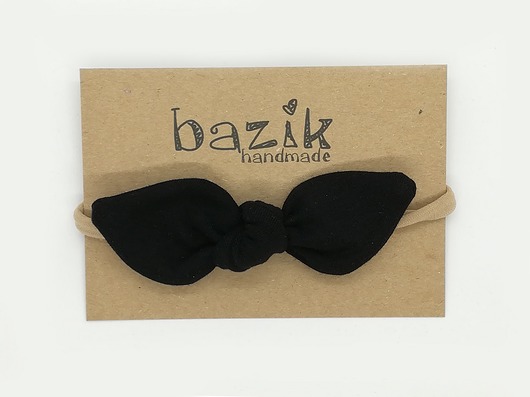mini bazik czarny bazik handmade