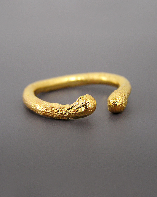 pierścionki złote Pierścionek Otwarty Srebro Pozłacane