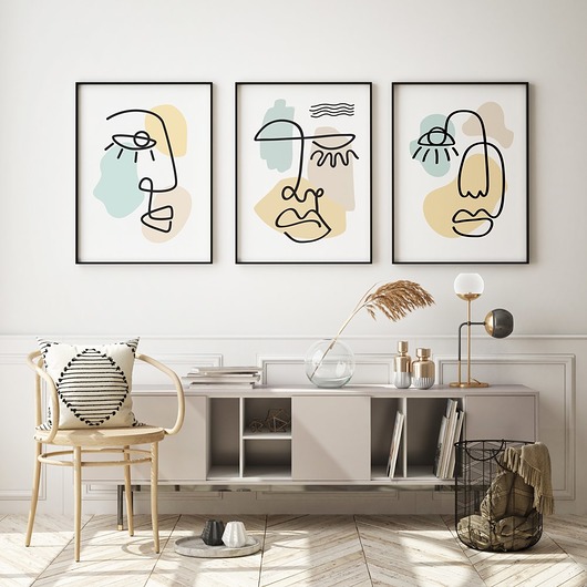 plakaty Zestaw 3 plakatów w stylu Matisse