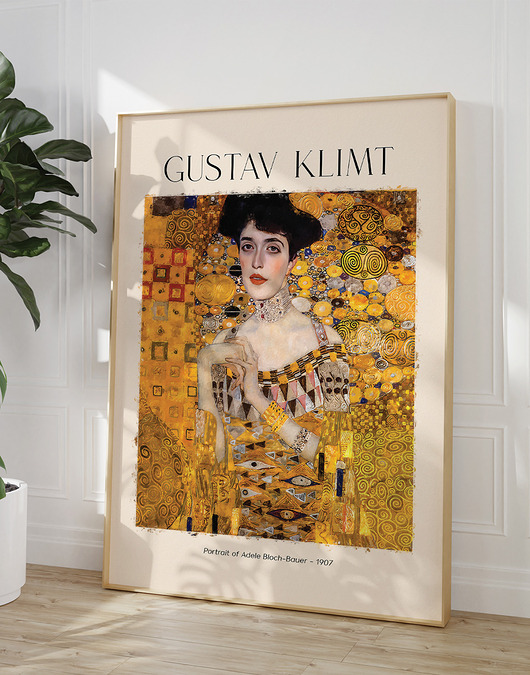 plakaty Plakat Reprodukcja Gustav Klimt - Portret Adele Bloch-Bauer