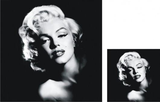 Dwie poduszki z Marilyn na zamówienie Gaul Designs
