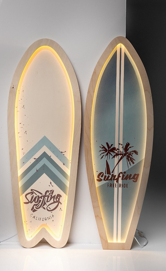 lampy do pokoju dziecka Lampa  Deska Surfingowa błękitna -UNKY