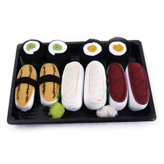 Sushi Socks Box 5 tamago, maślana, ogórek Skarpetkowelove