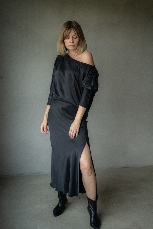 spódnice midi Spódnica z cupro So classy skirt