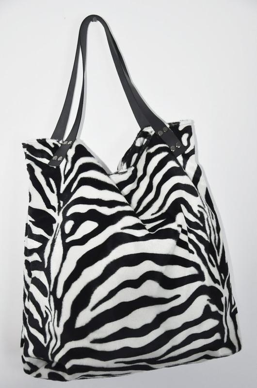 torby na ramię Torba tote XXL - zebra