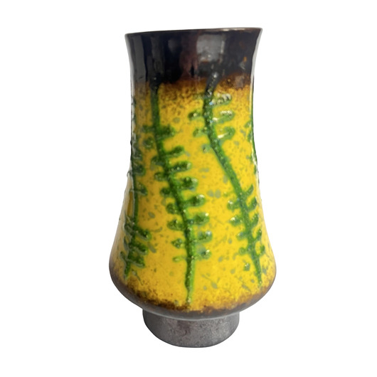 wazony Wazon ceramiczny fat lava Strehla Keramik, Niemcy lata 60.