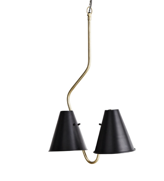 Nowoczesna lampa sufitowa Turyn metal czarna  Home Design