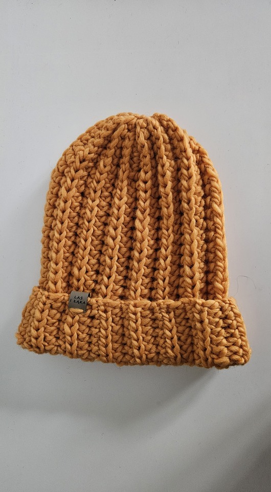 czapki damskie Czapka wełniana w kolorze mandarynki