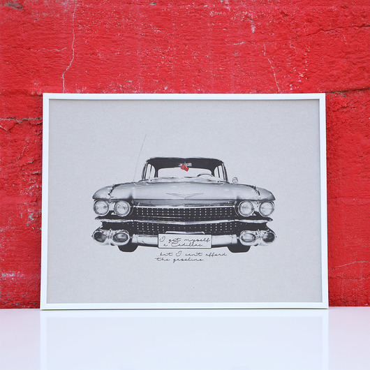 WYDRUK NA TEKTURZE 30X40 cm CADILLAC DE VILLE 777 Tshirts