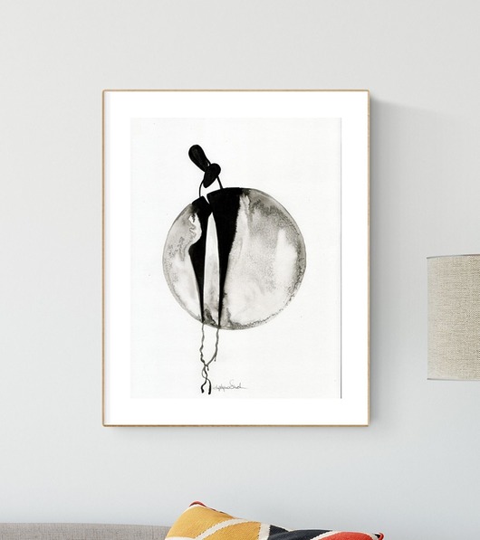 grafika 30x40 cm wykonana ręcznie Krystyna Siwek Art