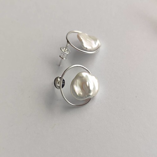 kolczyki z kamieniami Kolczyki OKRĄG