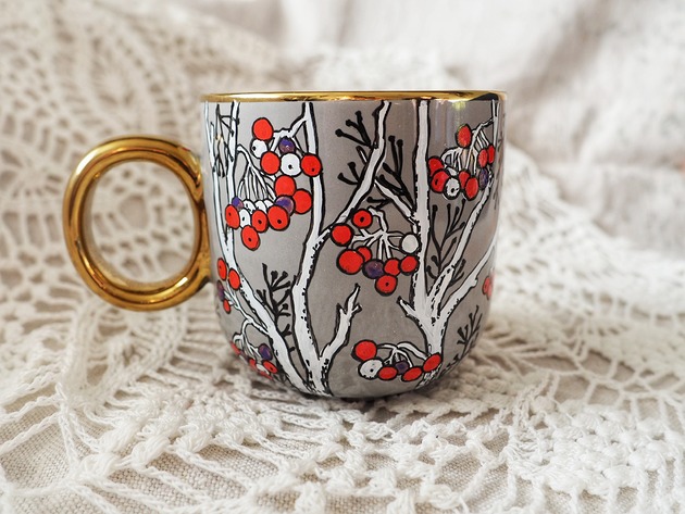 kubki Świąteczny kubek JARZĘBINA