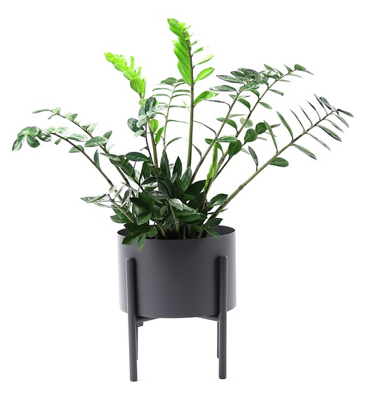 kwietniki Kwietnik Metalowy MOYENE 37cm Szary