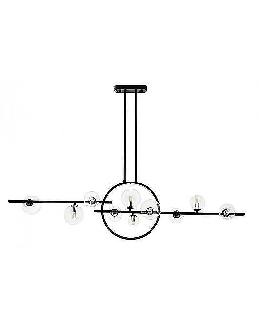 lampy wiszące Lampa Wisząca Lampa Metalowa Jemelos Czarna 120 cm