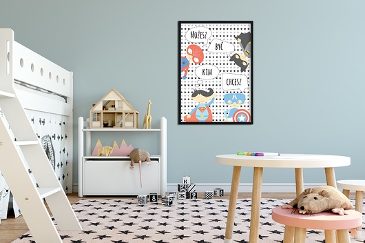Plakat  MOŻESZ BYĆ KIM CHCESZ black A3 Well Wall