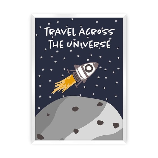 obrazy i plakaty do pokoju dziecięcego Obrazek Happy Sloth universe 30x40