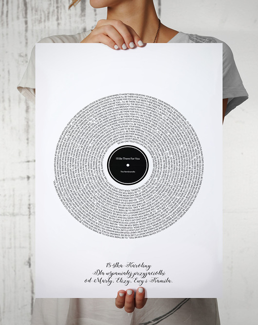 Plakat - vinyl z tekstem piosenki Pankmat