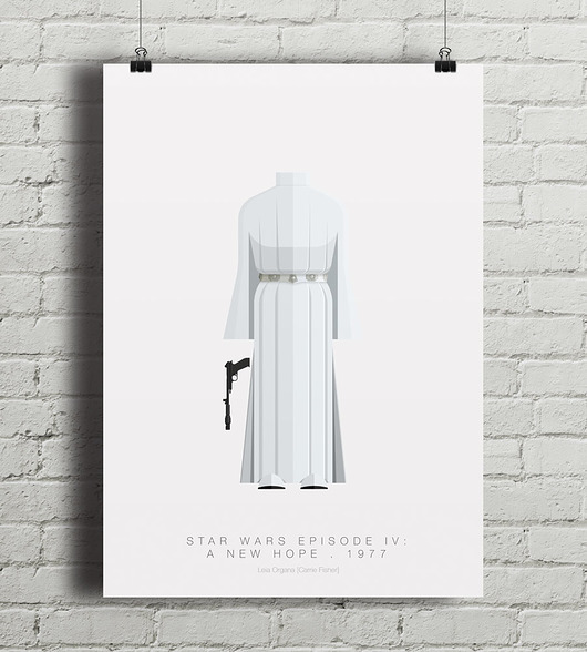 Plakat Star Wars - Leia Organa  minimalmill