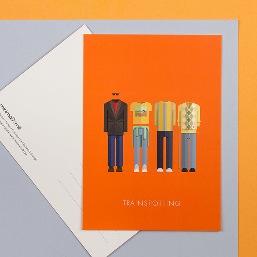 Plakat Trainspotting - pocztówka minimalmill
