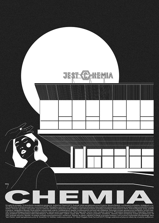 plakaty Plakat Czarny Wrocław #CHEMIA
