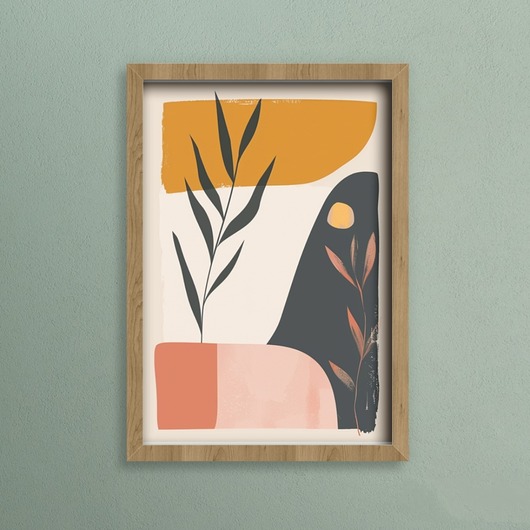 plakaty Plakat - Abstract plants