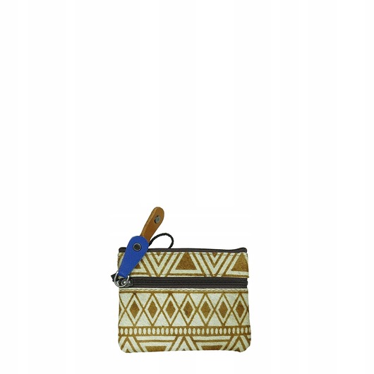 portfele damskie Saszetka skórzana bilonówka skóra naturalna na klucze bilon poręczna OLIVKA