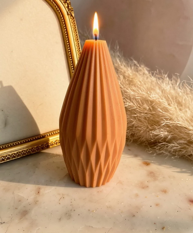 świeczniki i świece Świeca ekologiczna sojowa dekoracyjna "Terracotta" 137x65mm