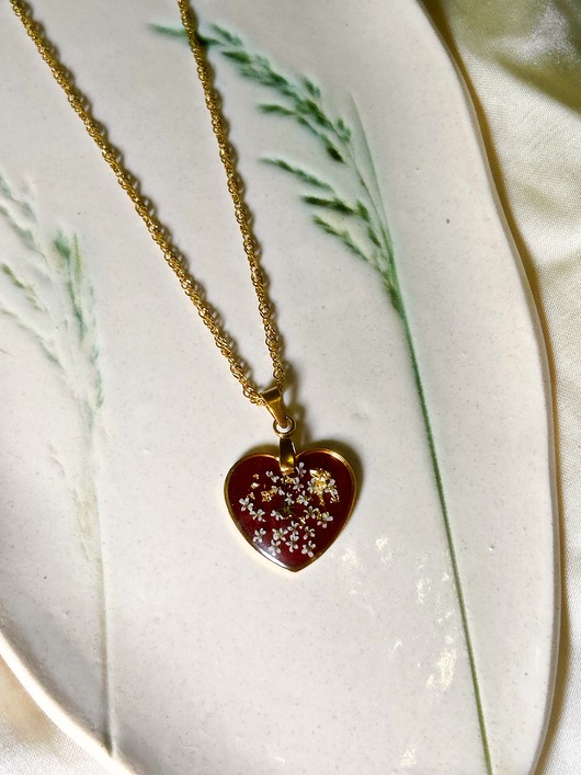 złote naszyjniki Naszyjnik eleganckie Serce z kwiatami