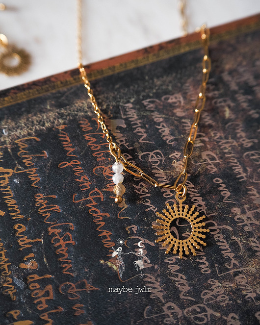 złote naszyjniki Naszyjnik Solar Glow