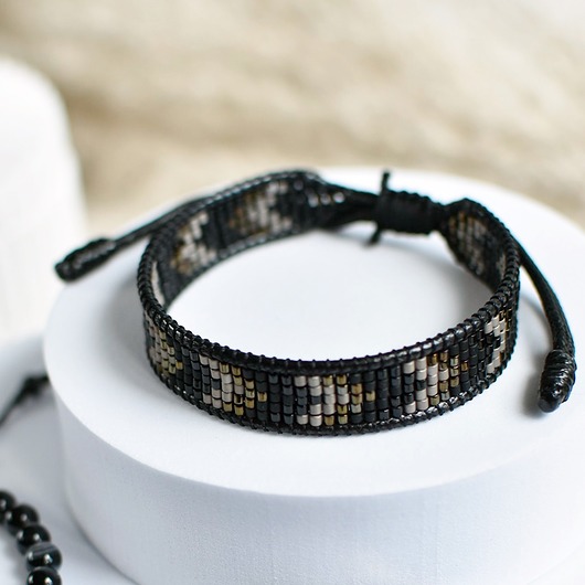 biżuteria męska Męska tkana bransoleta