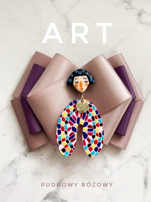 broszki Nowa Kolekcja ART z postaciami 3d wyrwanymi z obrazu