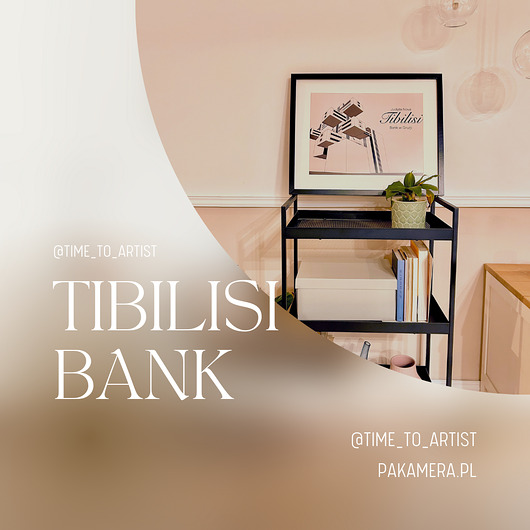 grafiki i ilustracje Bank w Tibilisi czarno- biały