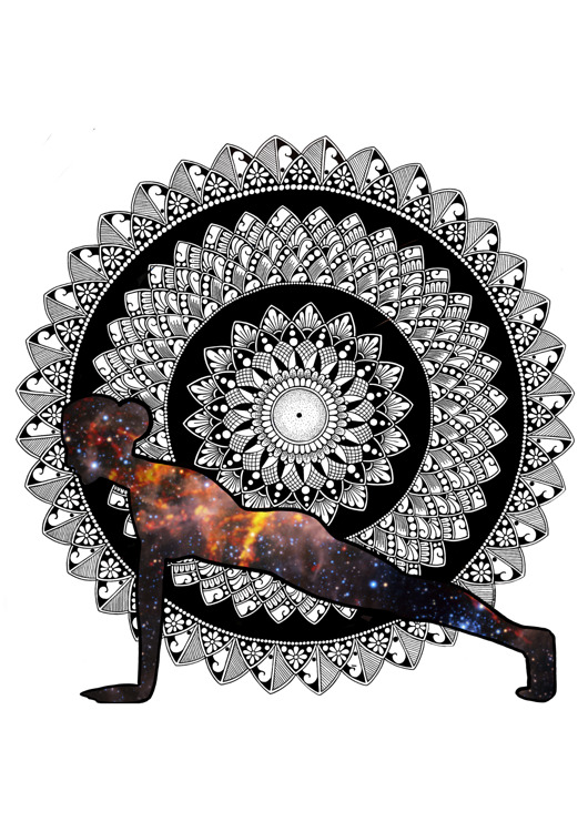 grafiki i ilustracje Mandala Phalakasana