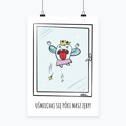 grafiki i ilustracje Wróżka Zębuszka - plakat