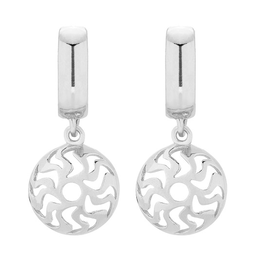 kolczyki srebrne Srebrne kolczyki z medalionami