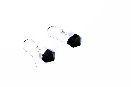 Earrings Onyks srebro Brazi Druse Jewelry