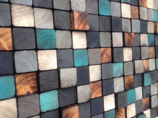 kafle i panele Mozaika drewniana NA ZAMÓWIENIE